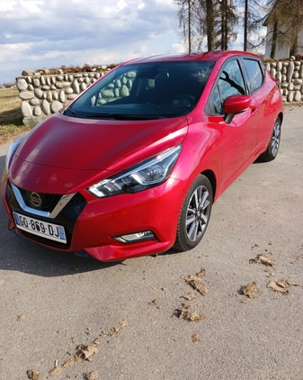 Nissan Micra cena 44900 przebieg: 46428, rok produkcji 2018 z Biała małe 497